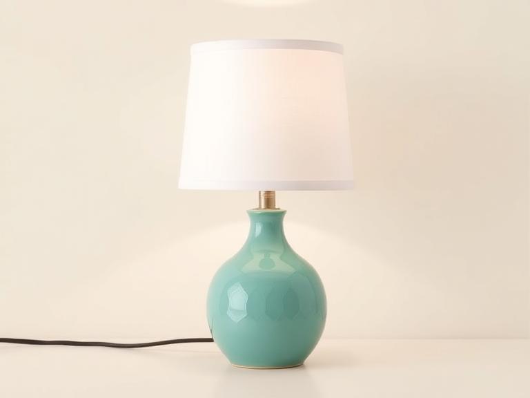 Scalloped Ceramic Lamp